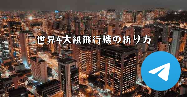 <b>世界4大紙飛行機の折り方</b>