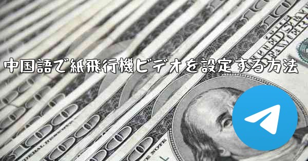 中国語で紙飛行機ビデオを設定する方法