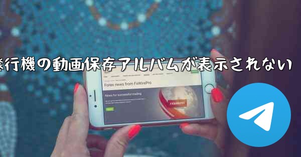 紙飛行機の動画保存アルバムが表示されない