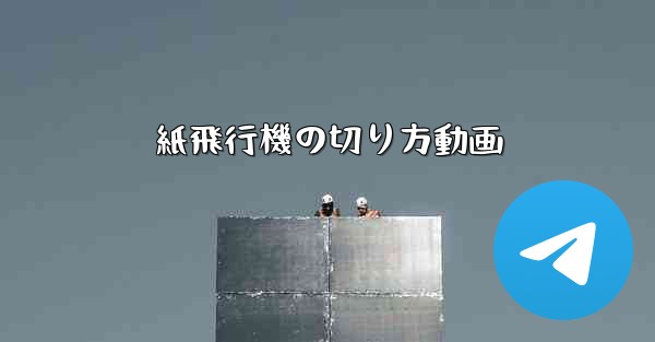 <b>紙飛行機の切り方動画</b>