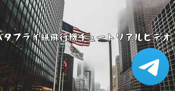 バタフライ紙飛行機チュートリアルビデオ