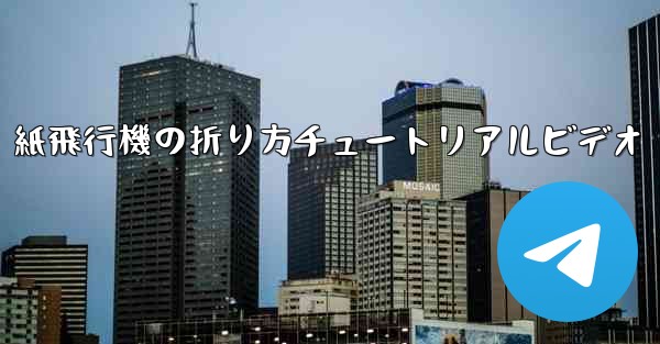 <b>紙飛行機の折り方チュートリアルビデオ</b>