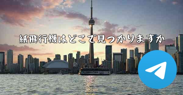 紙飛行機はどこで見つかりますか