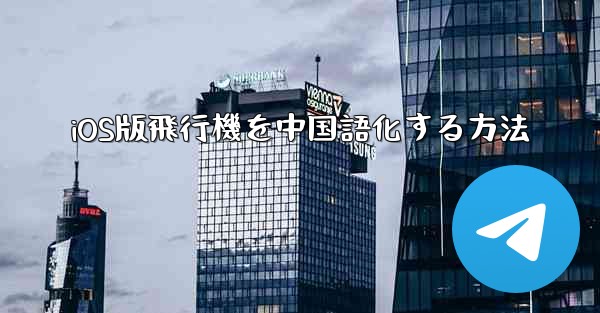 iOS版飛行機を中国語化する方法