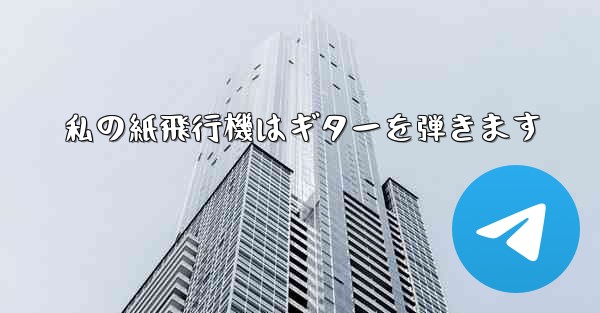 私の紙飛行機はギターを弾きます
