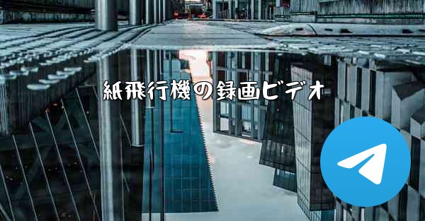 <b>紙飛行機の録画ビデオ</b>