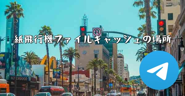 紙飛行機ファイルキャッシュの場所