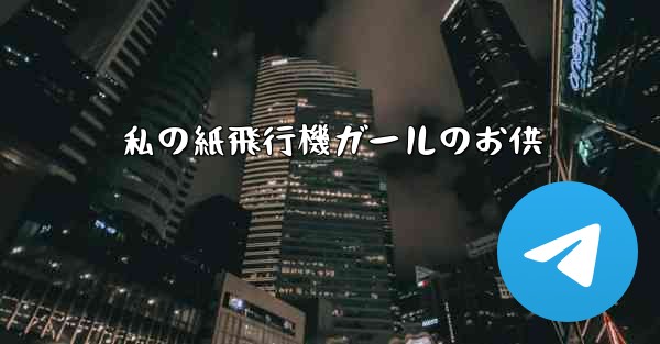 <b>私の紙飛行機ガールのお供</b>