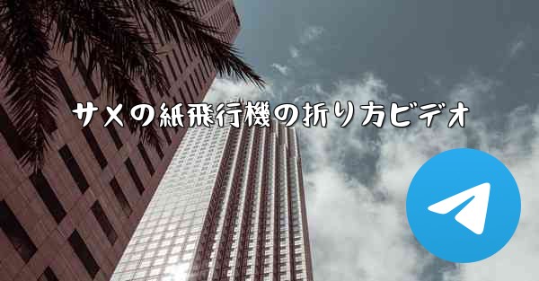 <b>サメの紙飛行機の折り方ビデオ</b>
