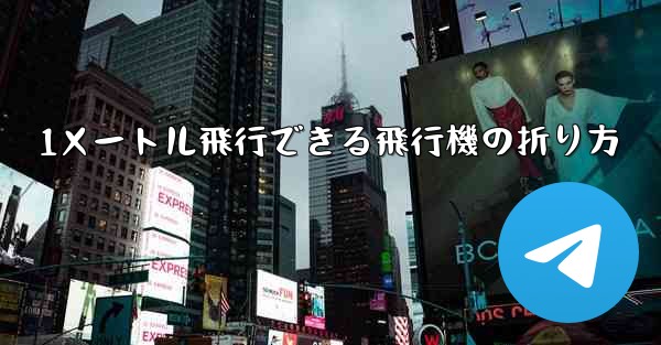 1メートル飛行できる飛行機の折り方