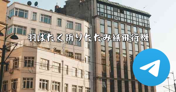 羽ばたく折りたたみ紙飛行機