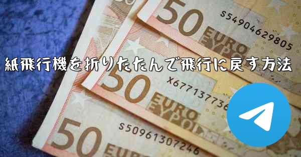 <b>紙飛行機を折りたたんで飛行に戻す方法</b>