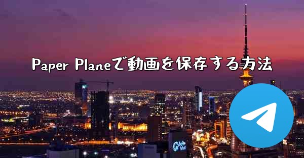 <b>Paper Planeで動画を保存する方法</b>