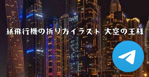 紙飛行機の折り方イラスト 大空の王様
