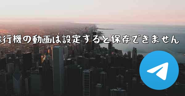 <b>紙飛行機の動画は設定すると保存できません</b>