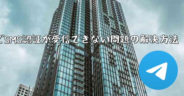 紙飛行機でSMS認証が受信できない問題の解決方法