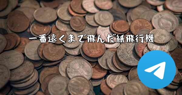 <b>一番遠くまで飛んだ紙飛行機</b>