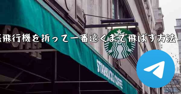 紙飛行機を折って一番遠くまで飛ばす方法