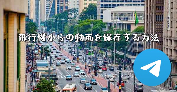 飛行機からの動画を保存する方法