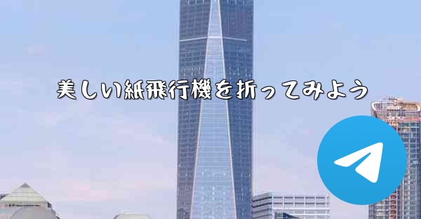 美しい紙飛行機を折ってみよう