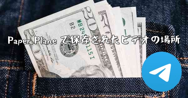 <b>Paper Plane で保存されたビデオの場所</b>
