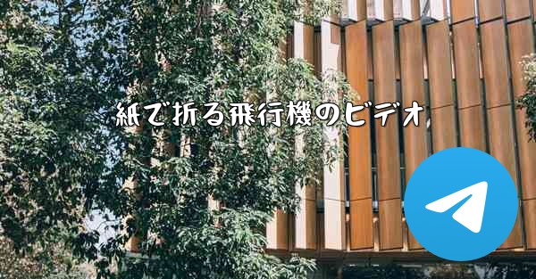 <b>紙で折る飛行機のビデオ</b>