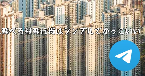 <b>100メートル飛べる紙飛行機はシンプルでかっこいい</b>