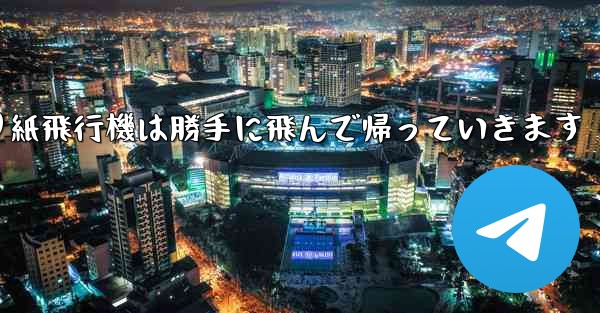 折り紙飛行機は勝手に飛んで帰っていきます